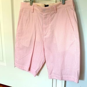 J. Crew Men’s Rivington Orange Seersucker Shorts